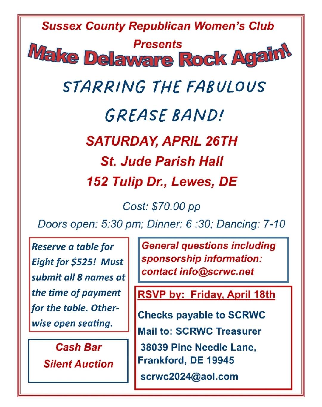 SCRWC Grease Band 2025 SCRWC Grease Band 2025